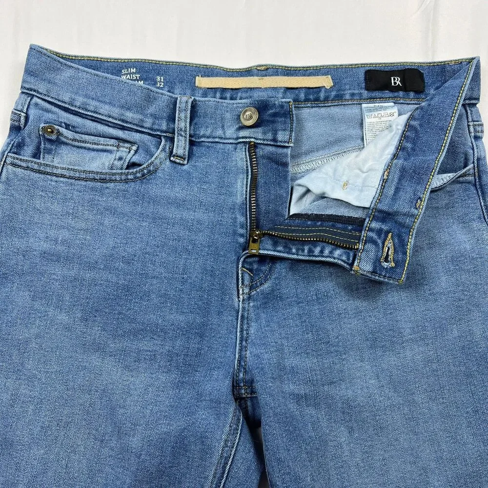 Banana Republic Men's Jeans 31x32 Slim Utility Light Wash Stretch Lyocell
